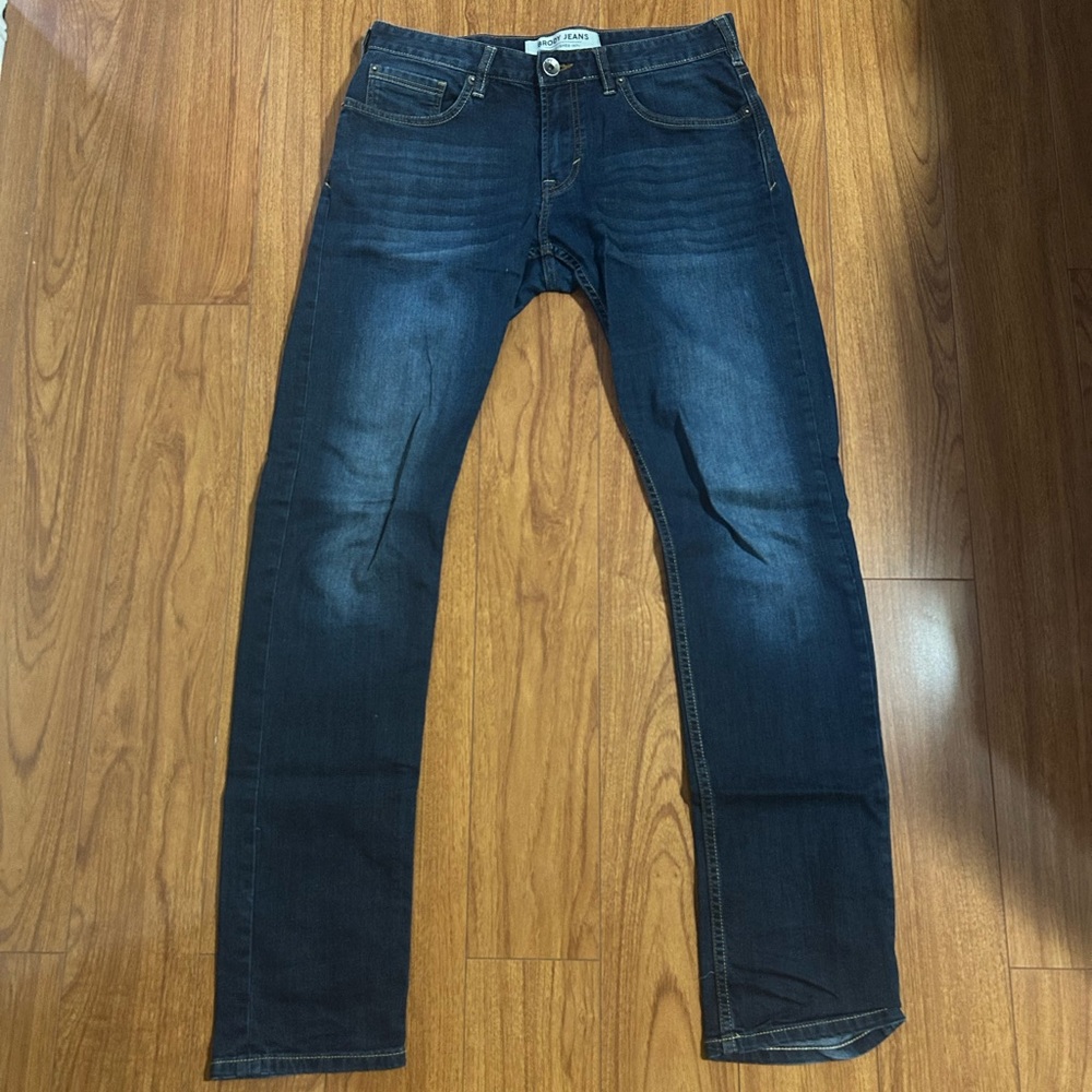 Men's Slim Fit Dark Blue Jeans